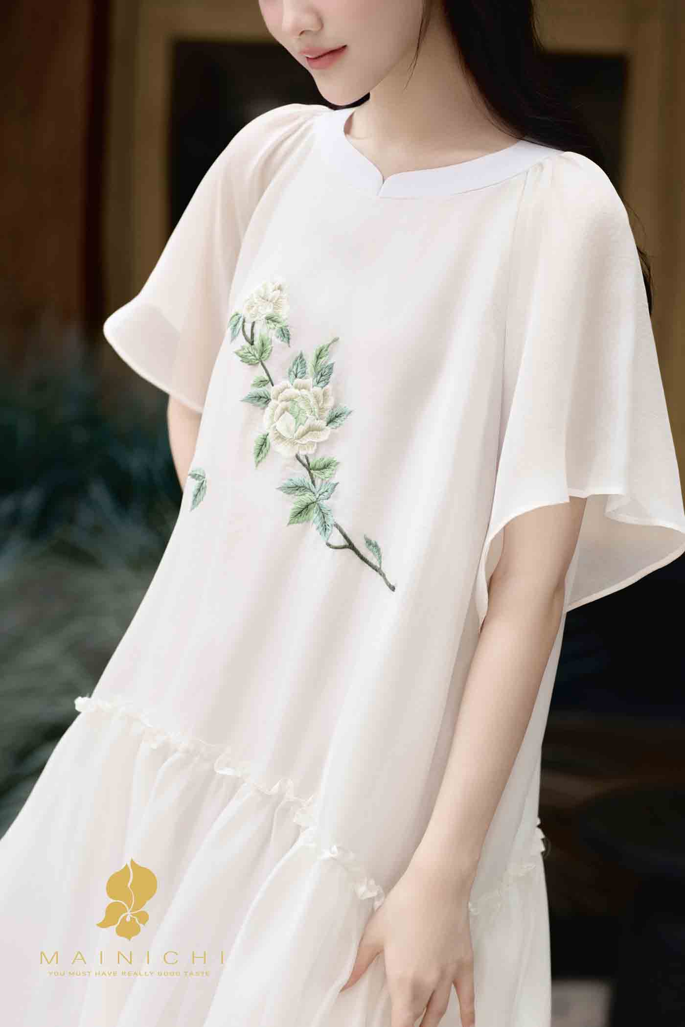 Váy Hoạ Tình Kem