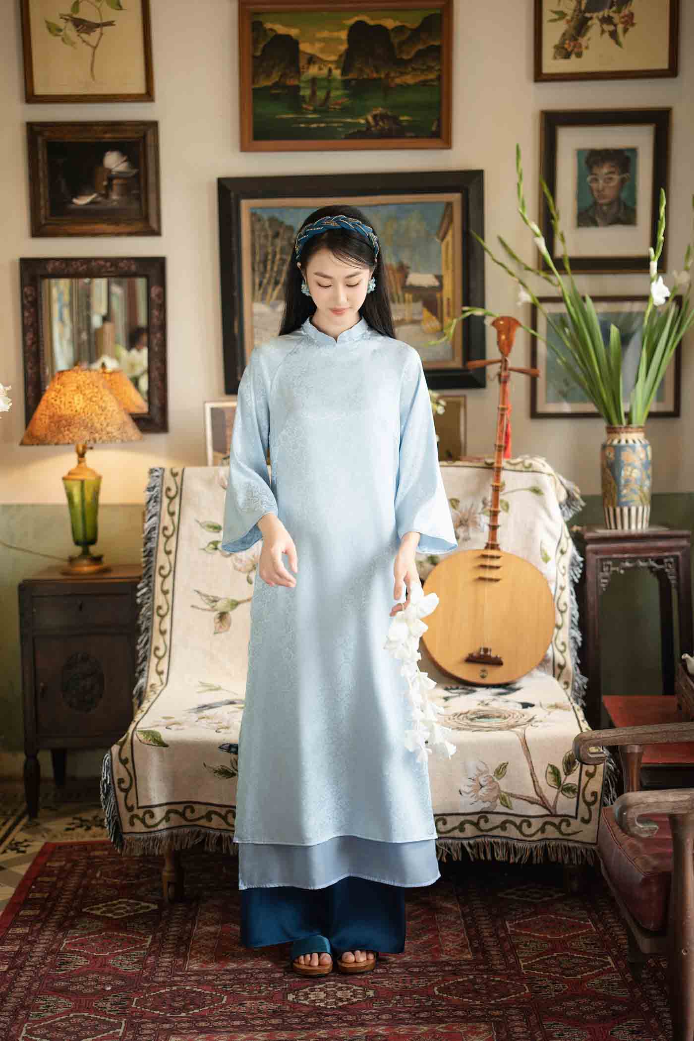 BST Túc Mỹ: Xanh dương nhạt