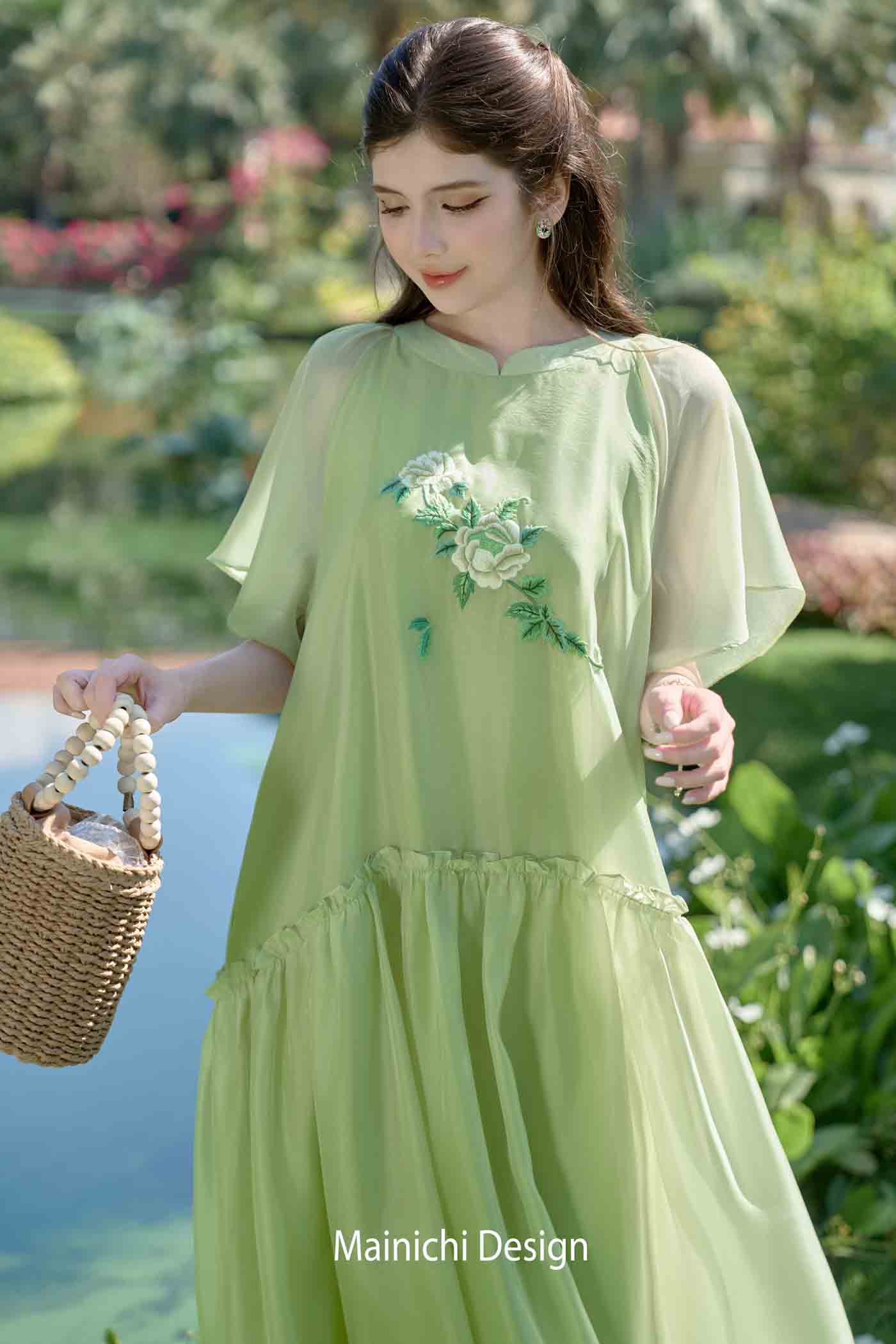 Váy Hoạ Tình Xanh