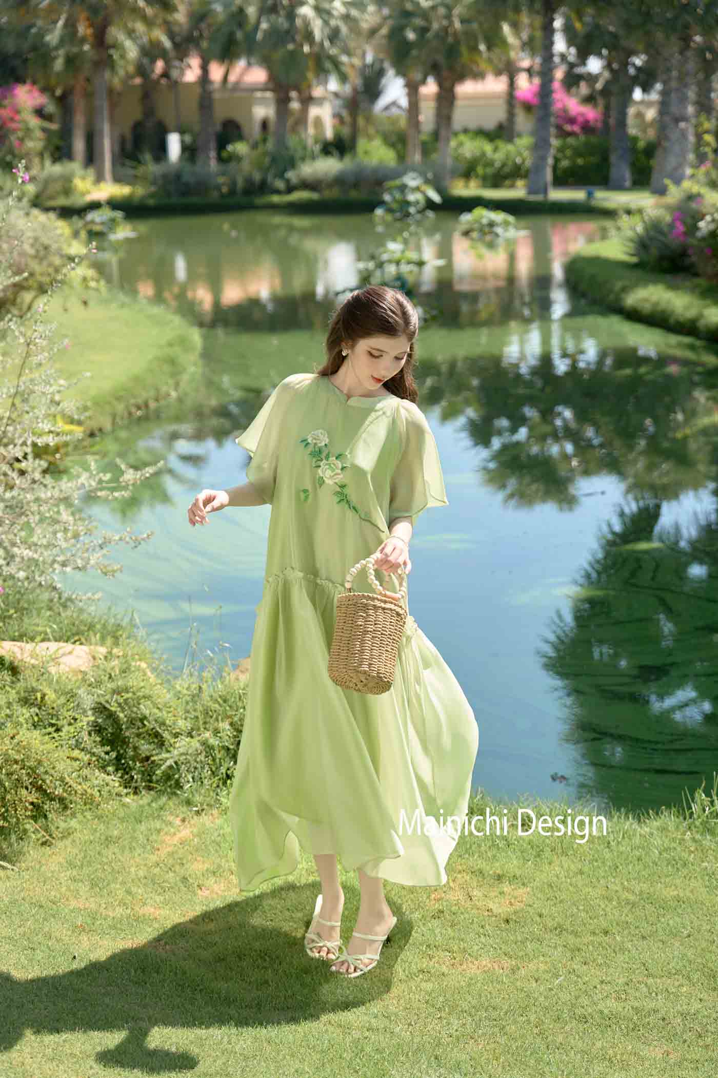 Váy Hoạ Tình Xanh