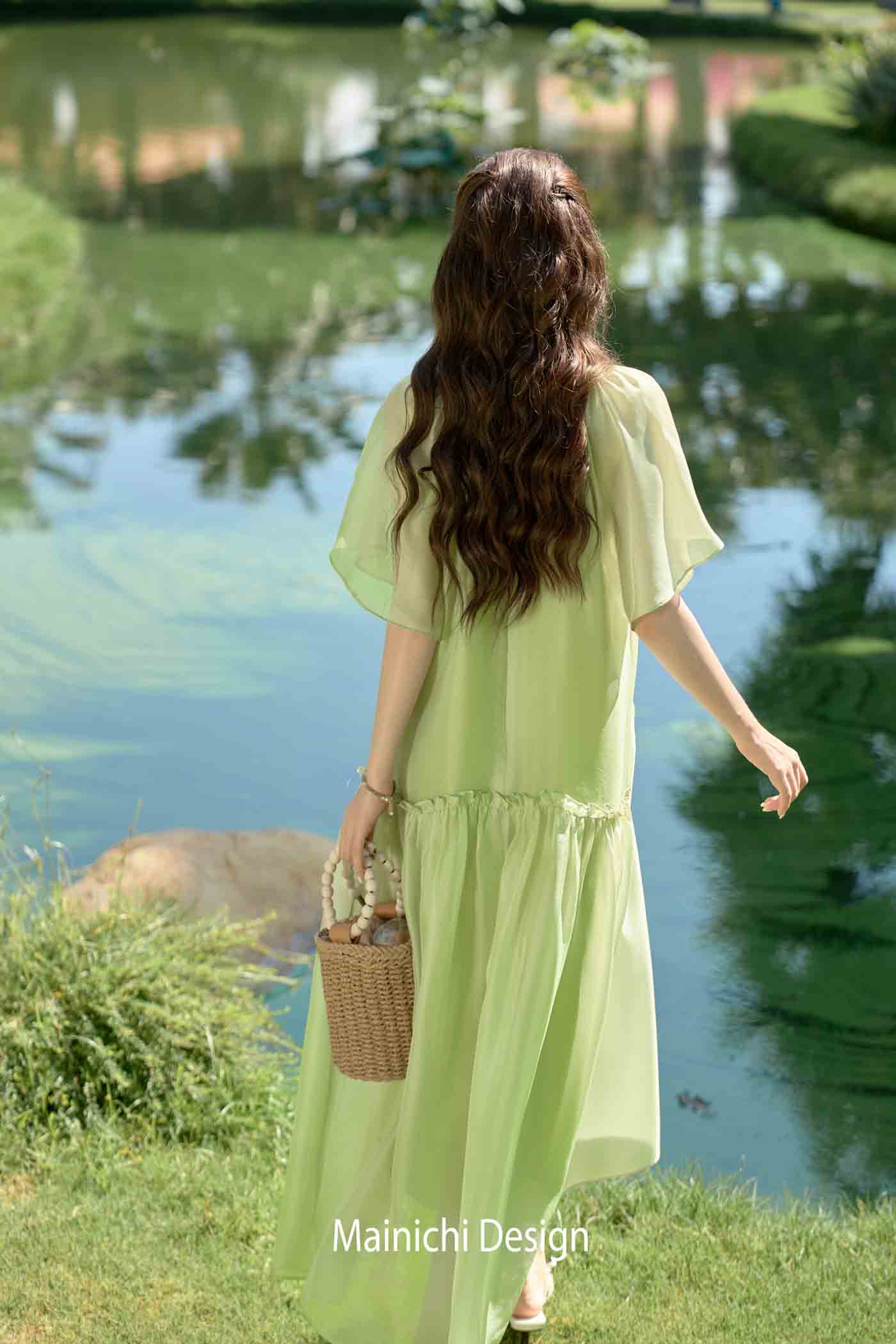 Váy Hoạ Tình Xanh